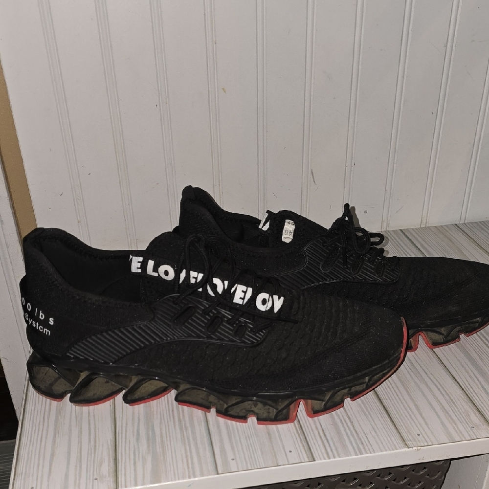 Black and Red Men's Athletic Shoes